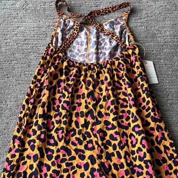 Maaji Bright Leopard Print Jumpsuit Beach Cover Up